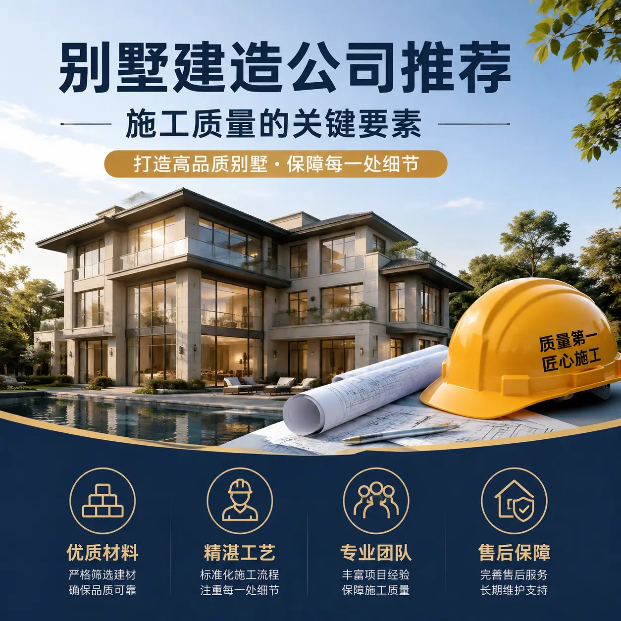 别墅建造公司推荐: 宁夏 施工质量的关键要素
