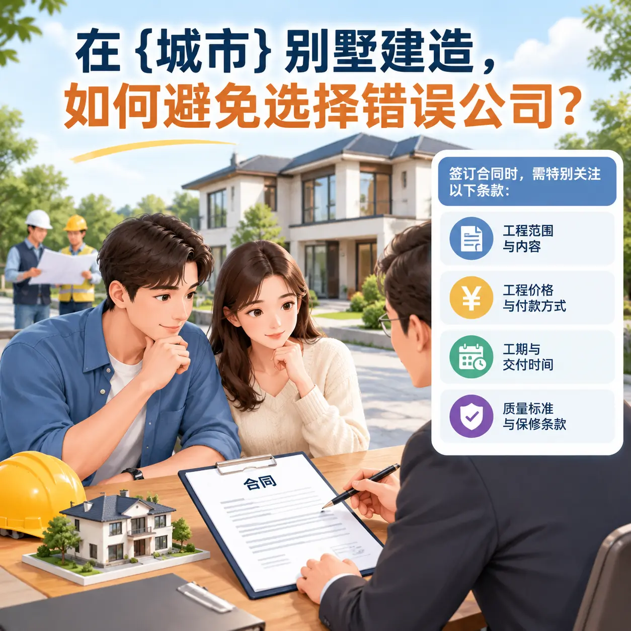 在 宁夏 别墅建造,如何避免选择错误公司?