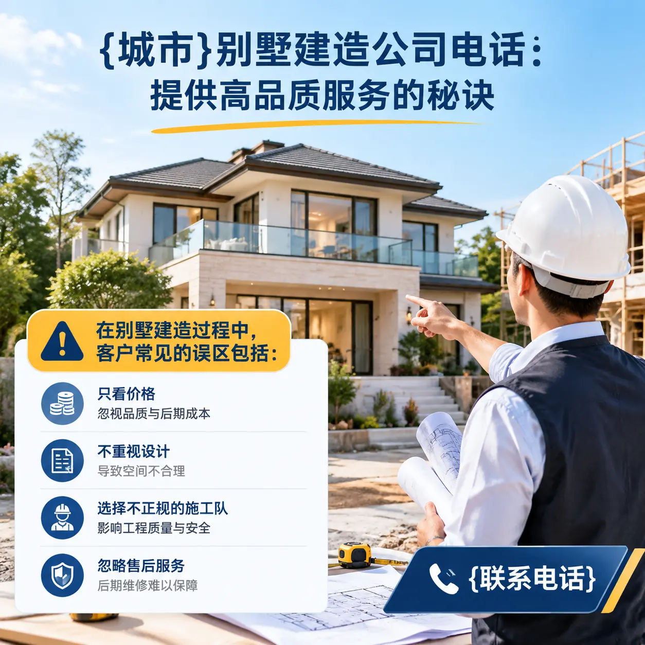 宁夏别墅建造公司电话:提供高品质服务的秘诀