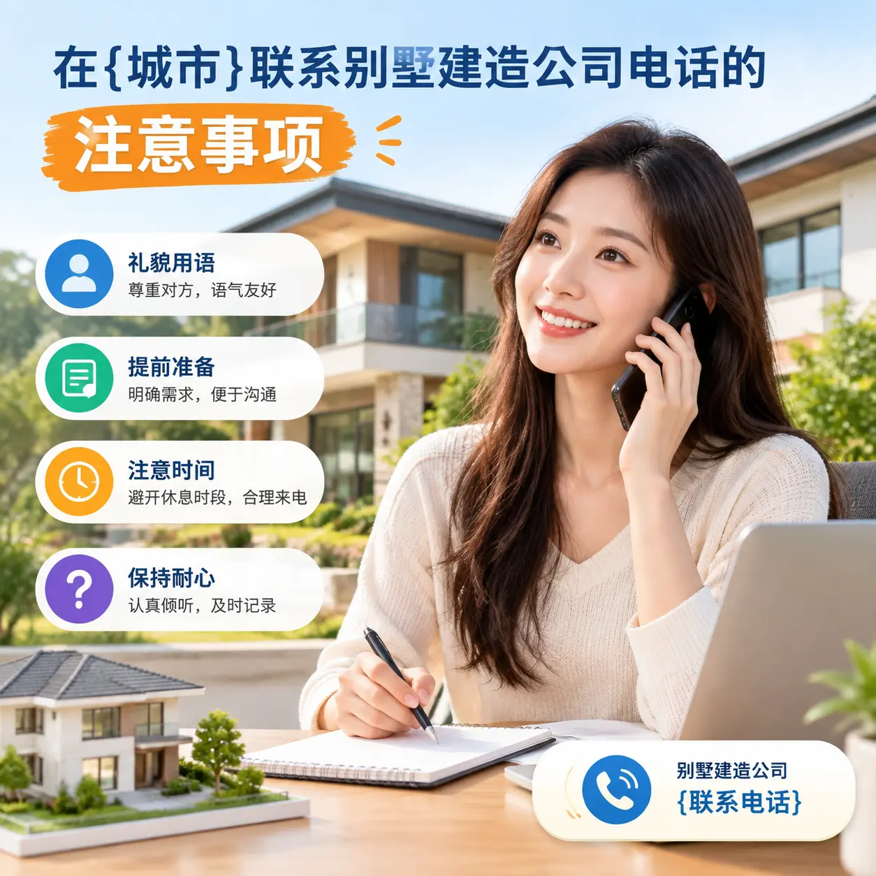 在宁夏联系别墅建造公司电话的注意事项