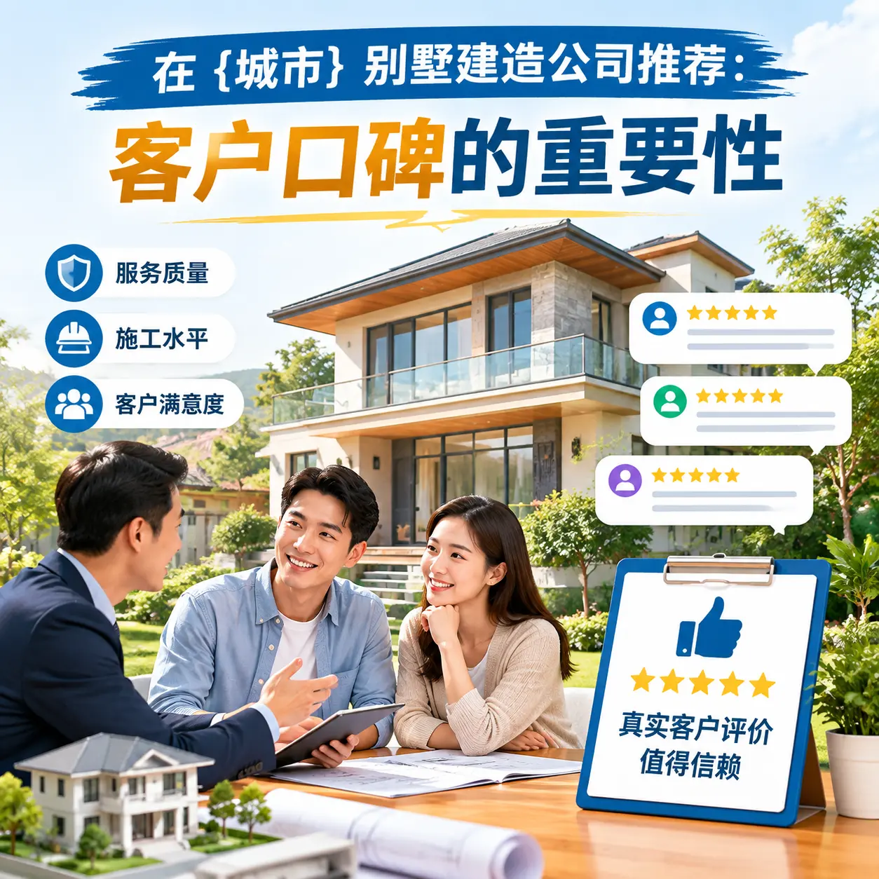 在 宁夏 别墅建造公司推荐:客户口碑的重要性