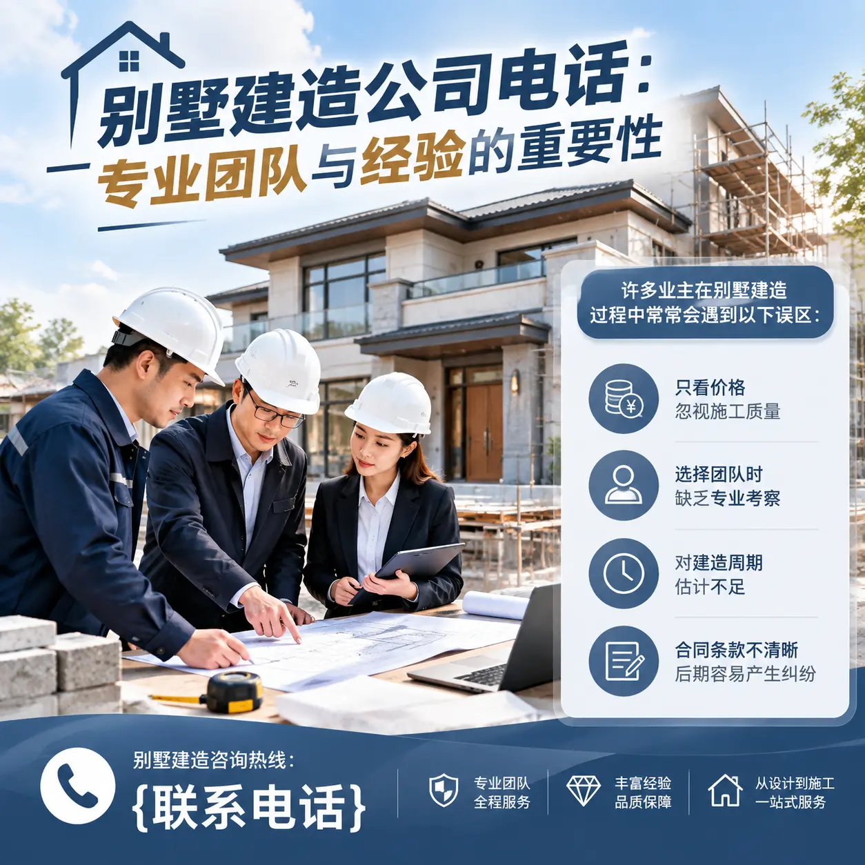 宁夏别墅建造公司电话:专业团队与经验的重要性