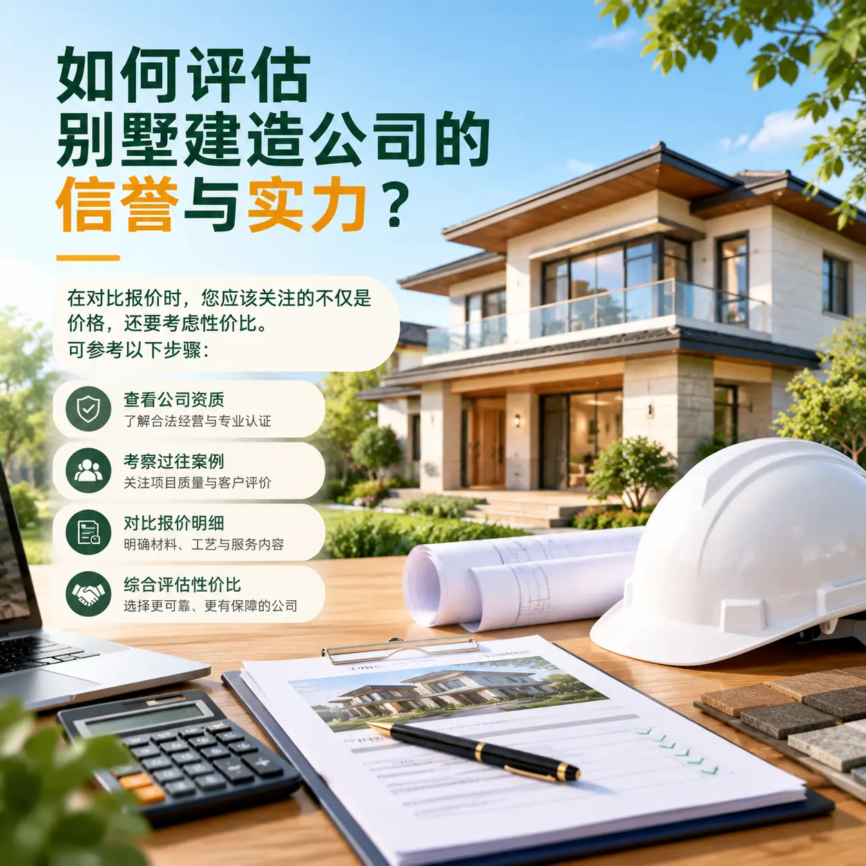 如何评估 宁夏 别墅建造公司的信誉与实力？