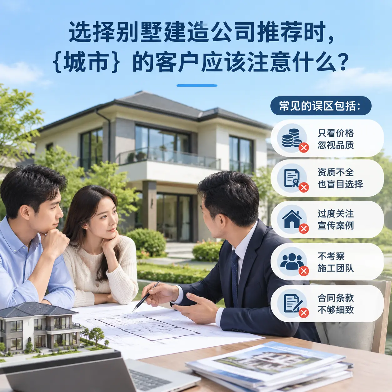 选择别墅建造公司推荐时，宁夏 的客户应该注意什么？