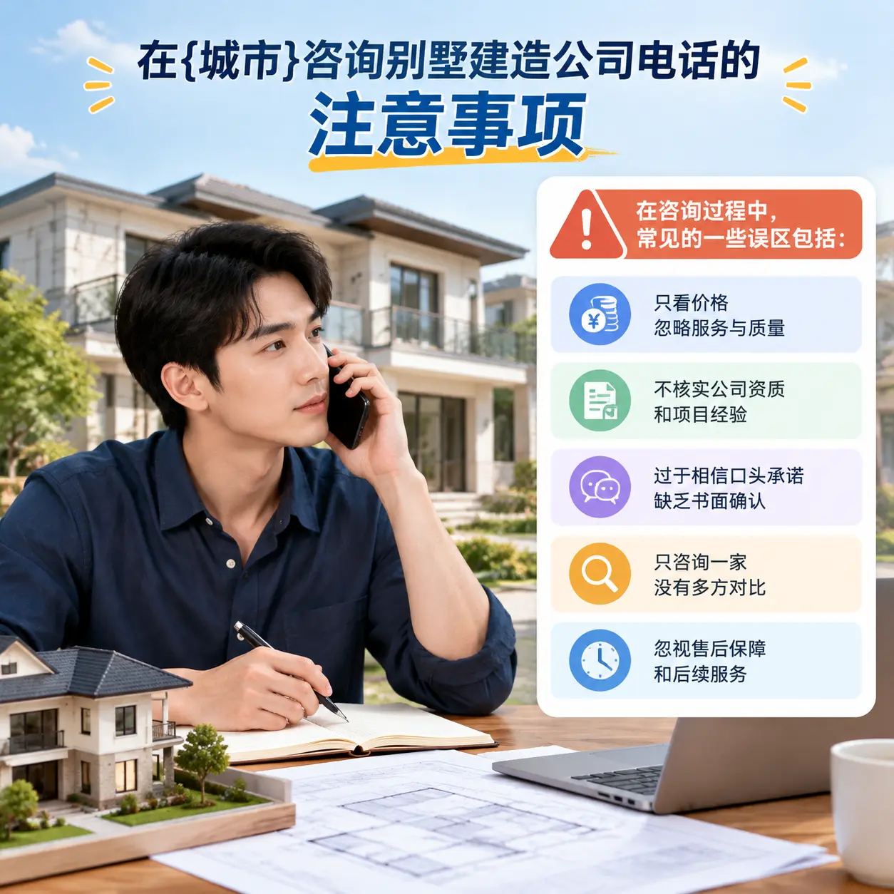 在宁夏咨询别墅建造公司电话的注意事项