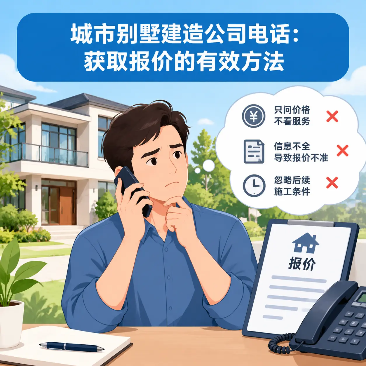 宁夏别墅建造公司电话：获取报价的有效方法