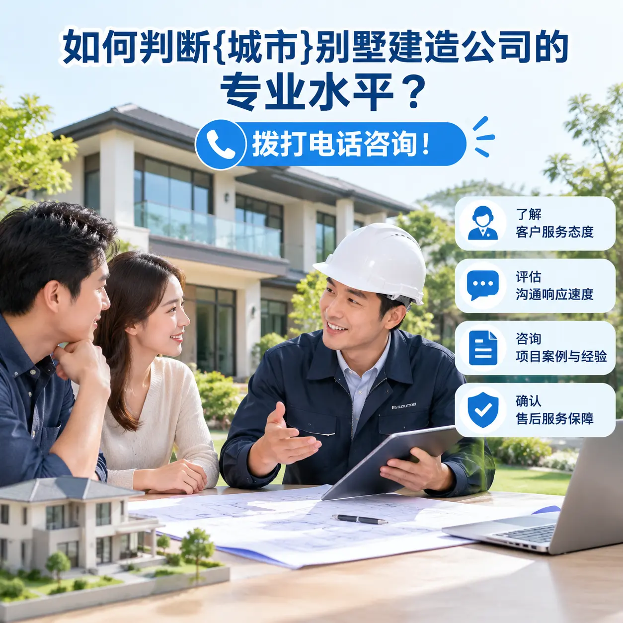 如何判断宁夏别墅建造公司的专业水平?拨打电话咨询!